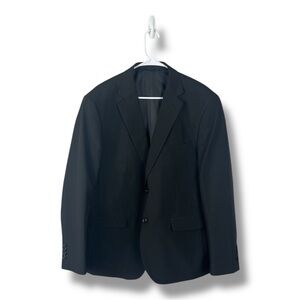 Braveman Blazer Mens 42R Black Suit Jacket Notch Lapel Two Button
